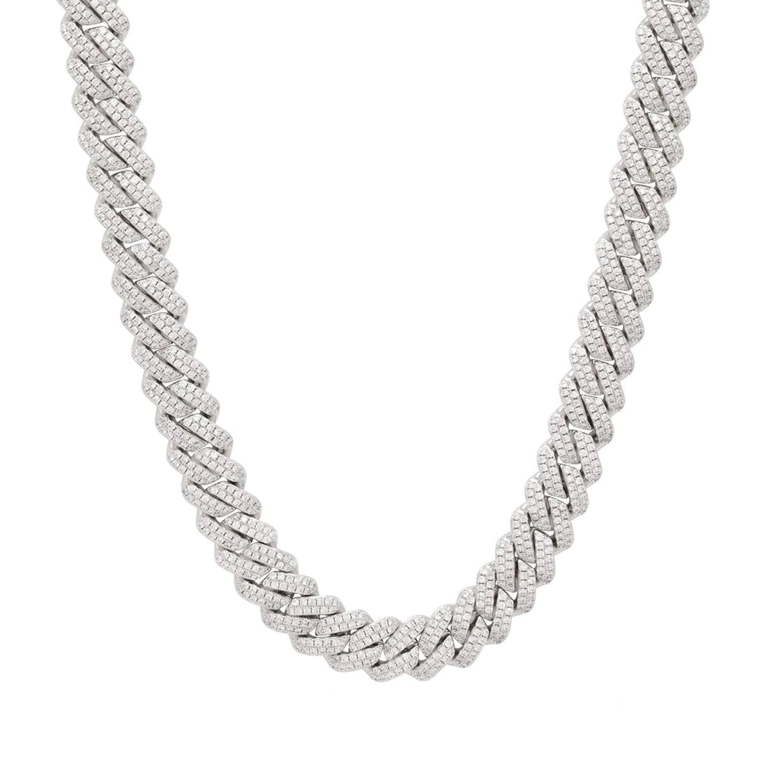 Karan Aujla Silver Diomand men's Necklace chain