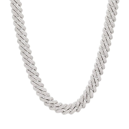 Karan Aujla Silver Diomand men's Necklace chain